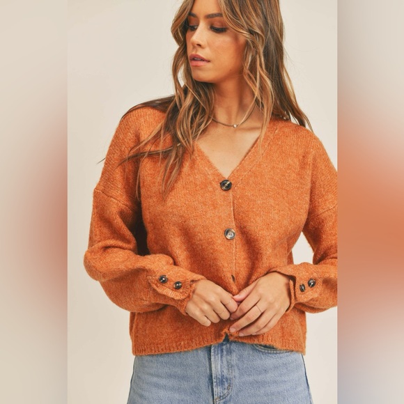 Mable Sweaters - MABLE Long Sleeve Button Down Sweater Cardigan